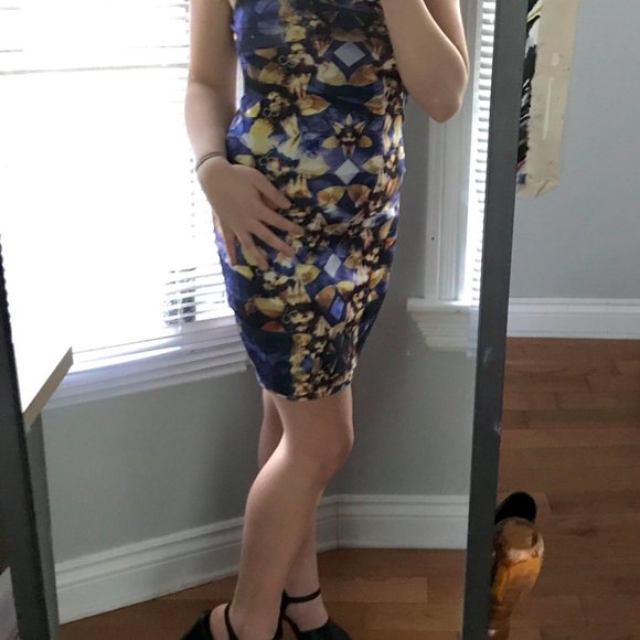 Nasty Gal Floral Halter Stretch Dress - Picture 4 of 5